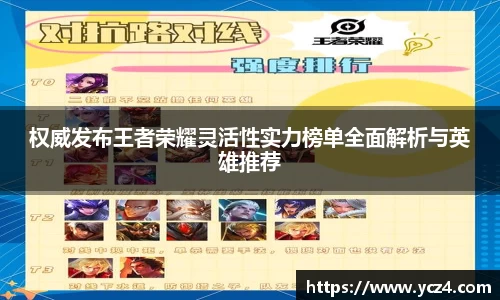 权威发布王者荣耀灵活性实力榜单全面解析与英雄推荐